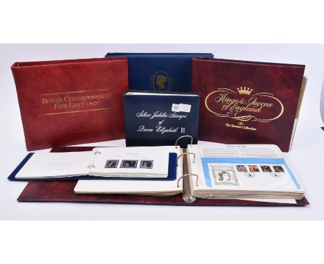 A large collection of late 20th century c1970s - 1980s comprising commemorative stamps for the Silver Jubilee of Queen Elizab