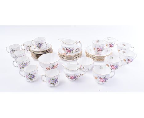 Royal Crown Derby - 'Derby Posies' - A 20th century six person tea and coffee service decorated in the Posies pattern. The se