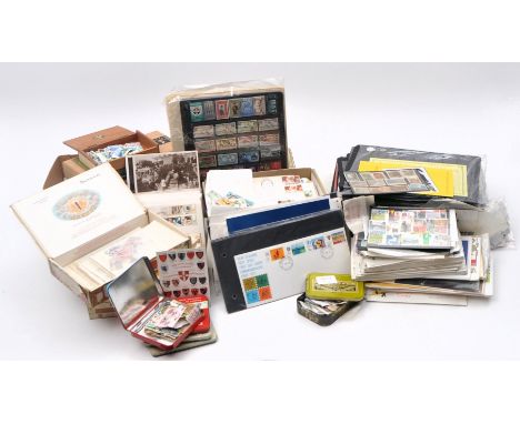 A collection of mid - late 20th century foreign, commonwealth &amp; GB commemorative and definitive postage stamps and covers