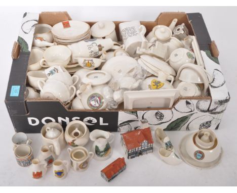 W. H. Goss - a large collection of late nineteenth - early twentieth century Gossware, being souvenir pieces of local interes