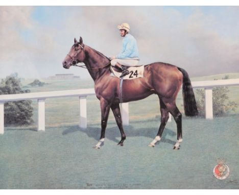 After S.L. Crawford. Troy: Winner of The Derby Stakes 1979, signed print, 40cm x 52cm.