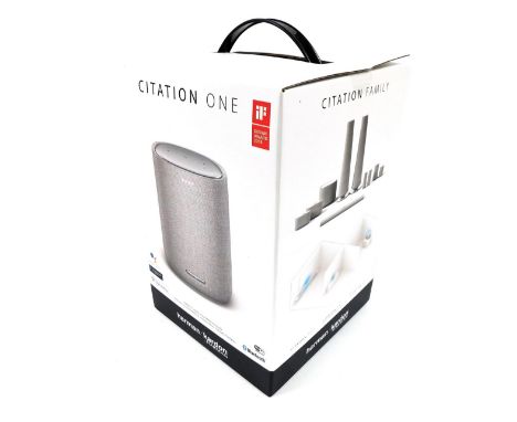 A Harman Kardon Citation One wireless speaker, boxed. 