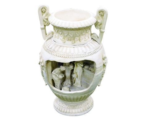 A Leonardo Collection plaster The Three Muses fountain, item number LP3925, 65cm high. 