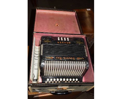 HOHNER DOUBLE RAY ACCORDION WITH CASE