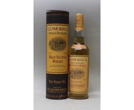 Glenmorangie, Single Highland Malt Scotch Whisky, 10 years old in presentation tube, 1 bottle 