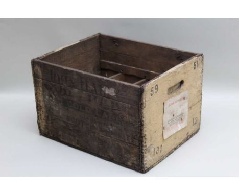 Vintage Wooden John Haig Whisky Crate 