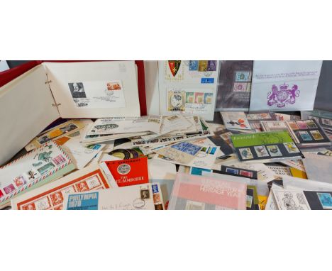 A collection of British decimal presentation packs, together a collection of first day covers 