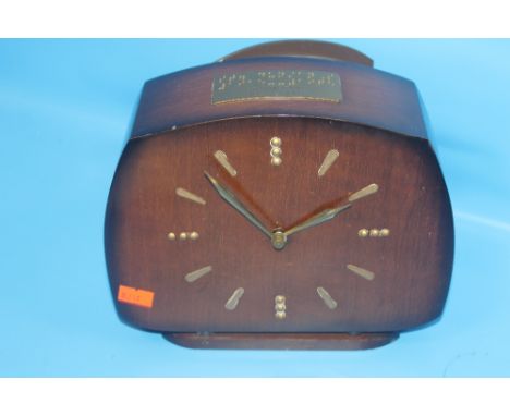 AN UNUSUAL MANTEL CLOCK WITH BRAIL INSCRIPTION 
