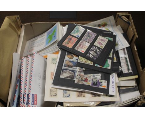 A QUANTITY OF ASSORTED STAMPS FIRST DAY COVERS ETC
