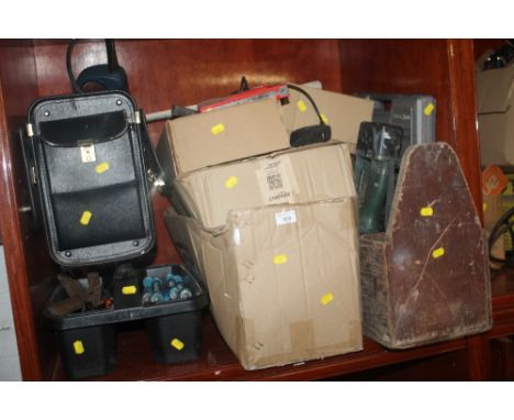 A QUANTITY OF ASSORTED TOOLS ETC,TO INCLUDE POWER TOOLS