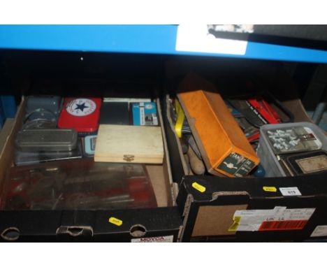 TWO BOXES OF ASSORTED TOOLS ETC