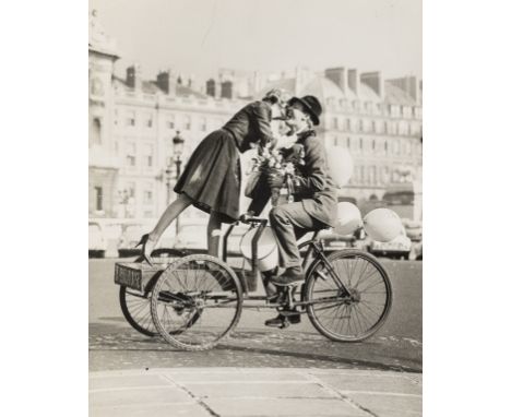 δ Norman Parkinson (1913-1990)Couple on Tricycle with Tulips (Virginia Wynne Thomas); Couple on Lambretta (Judith Dent)Two un