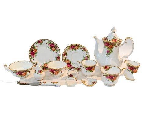 A collection of Nao and Lladro, Royal Albert tea service, Satsuma vase, two plates, bowl, pair of sugar tongs and 3 spoons (t