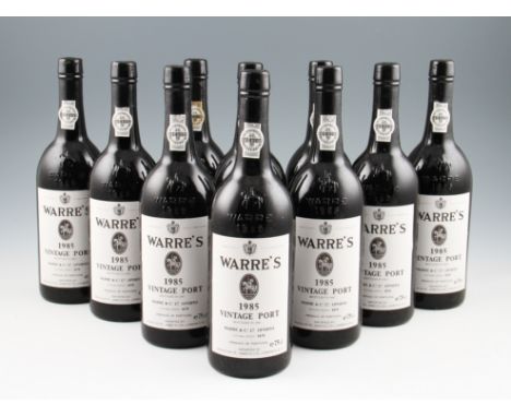 Warres Vintage Port 1985. Excellent levels, labels & capsules. OWC 10 bottles.