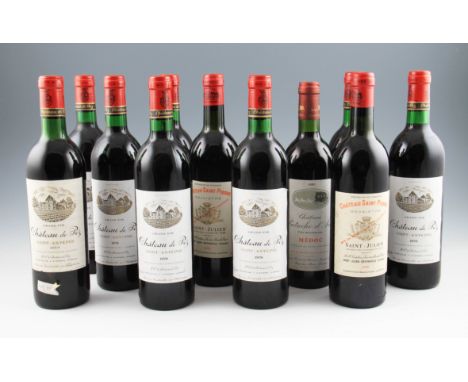 Sold at Auction: 7 Bottles of various red wines, Bordeaux: 2x 1995