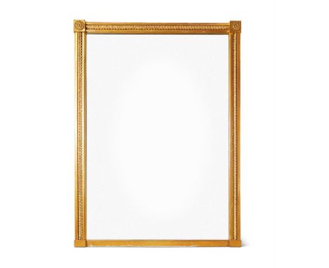 A GEORGE IV GILTWOOD OVERMANTEL MIRRORCIRCA 1820Of rectangular form with a moulded surround, re-gilded199.5cm high, 148cm wid
