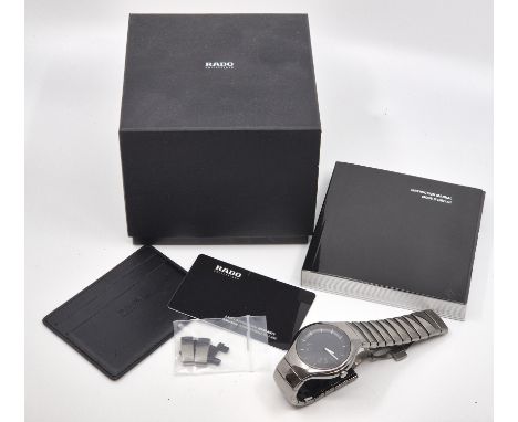 A Rado Diastar gentleman's ceramic chronograph bracelet watch,&nbsp;in very good condition and working order,with paperwork a