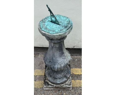 A 19th cent sundial on stone support ,  Further images added