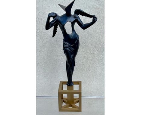 Salvador Dali (Spanish 1904-1989), "The Surrealist Angel", a bronze figure, limited edition 374/1500, signed and stamped 374/