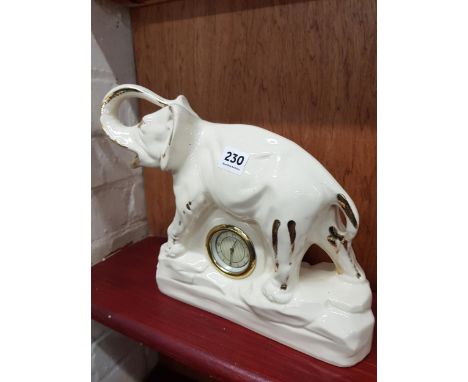 CERAMIC ELEPHANT CLOCK