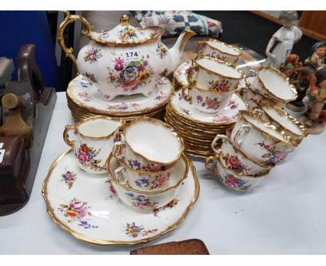 LARGE QUANTITY OF HAMMERSLEY &amp; CO TEA/DINNER SETS - BOTH PINK AND GREEN STAMPS 