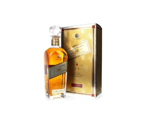 JOHNNIE WALKER AGED 21 YEARS Blended Scotch Whisky Bottle no. D27006. 70cl, 43% volume, in carton.Condition Reports:A conditi