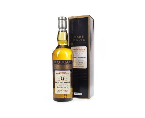 ROYAL LOCHNAGAR 1973 RARE MALTS AGED 23 YEARS Single Malt Scotch Whisky Bottled April 1997, bottle no. 5048. 70cl, 59.7% volu