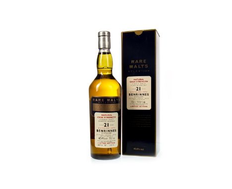 BENRINNES 1974 RARE MALTS AGED 21 YEARS Single Malt Scotch Whisky Bottle no. 6114. 70cl, 60.4% volume, in carton.Condition Re