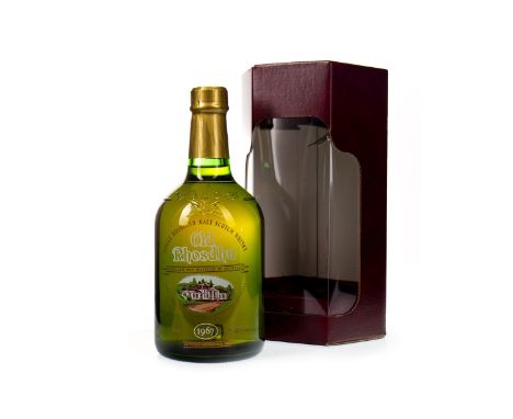 OLD RHOSDHU 1967 Single Malt Scotch Whisky Bottled December 1996. 70cl, 46% volume, in carton. Condition Reports:A condition 