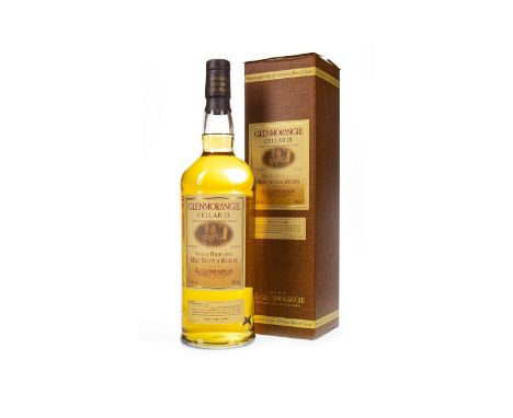 GLENMORANGIE CELLAR 13 ONE LITRE Single Malt Scotch Whisky Matured in first fill casks. One litre, 43% volume, in carton.Cond