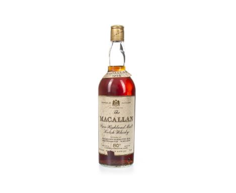 MACALLAN 1958 Single Malt Scotch Whisky Matured in sherry wood. Bottled by Campbell, Hope & King, Elgin. 26 2/3 fl.oz (75cl),