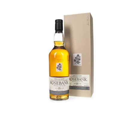 ROSEBANK 1981 AGED 25 YEARS Single Malt Scotch Whisky Bottled 2007, bottle no. 795. 70cl, 61.4% volume, in box.Condition Repo