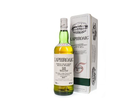 LAPHROAIG 15 YEARS OLD PRE-ROYAL WARRANT Single Malt Scotch Whisky 75cl, 40% volume, in tin.Condition Reports:A condition rep