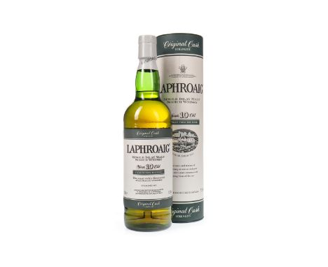 LAPHROAIG ORIGINAL CASK STRENGTH 10 YEARS OLD Single Malt Scotch Whisky 70cl, 57.3% volume, in tube. Condition Reports:A cond