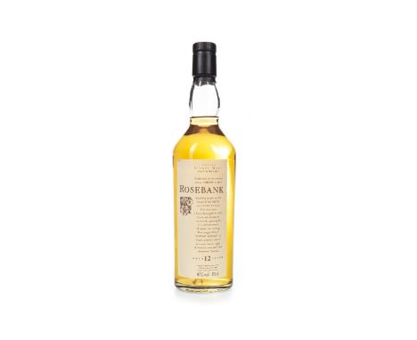 ROSEBANK AGED 12 YEARS FLORA & FAUNA Single Malt Scotch Whisky 70cl, 43% volume.Condition Reports:A condition report on this 