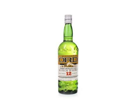 ORD 12 YEARS OLD 26 2/3 FL.OZ Single Malt Scotch Whisky 26 2/3 fl.oz, 70° proof. Condition Reports:A condition report on this