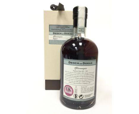 GLENUGIE 1977 DEOCH AN DORAS AGED 32 YEARS Single Malt Scotch Whisky Bottled 2010. 70cl, 55.48% volume, in box. Condition Rep