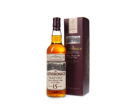 GLENDRONACH AGED 15 YEARS Single Malt Scotch Whisky Matured in sherry casks.70cl, 40% volume, in carton. Condition Reports:A 