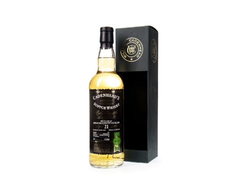 ABERLOUR-GLENLIVET 1989 CADENHEAD'S AUTHENTIC COLLECITON AGED 21 YEARS Single Malt Scotch Whisky Matured in a bourbon hogshea