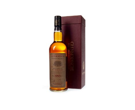 GLENMORANGIE 1993 BURR OAK RESERVE Single Malt Scotch Whisky Bottled 2004, bottle no. 143 of 1152. 70cl, 56.3% volume, in box