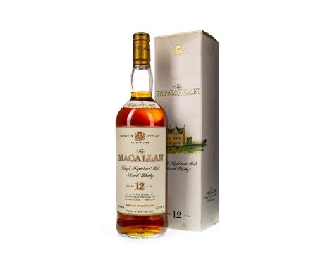 MACALLAN 12 YEARS OLD - ONE LITRE Single Malt Scotch Whisky Matured in sherry wood. One litre, 43% volume, in carton.Conditio