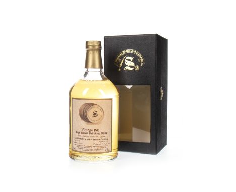 ALLT-A-BHAINNE 1981 SIGNATORY VINTAGE AGED 12 YEARS Single Malt Scotch Whisky Distilled 5 June 1981, distilled in cask no. 12