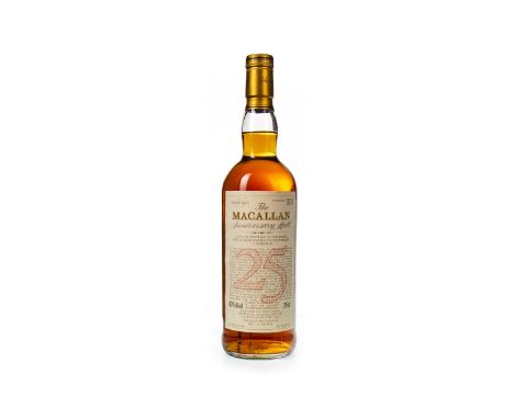 MACALLAN 1965 ANNIVERSARY MALT 25 YEARS OLD Single Malt Scotch Whisky Specially bottled for Mr C B Wilken in 1991. 75cl, 43% 