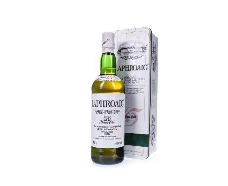 LAPHROAIG 15 YEARS OLD PRE-ROYAL WARRANT Single Malt Scotch Whisky 75cl, 40% volume, in tin.Condition Reports:A condition rep