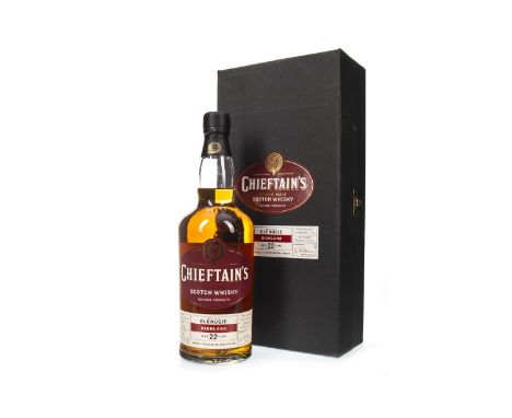GLENUGIE 1981 CHIEFTAINS 22 YEARS OLD Single Malt Scotch Whisky Distilled November 1981, matured in refill sherry butt no. 51