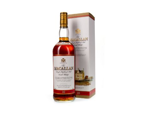MACALLAN CASK STRENGTH 10 YEARS OLD - ONE LITRE Single Malt Scotch Whisky Matured in sherry casks. One litre, 58.5% volume, i