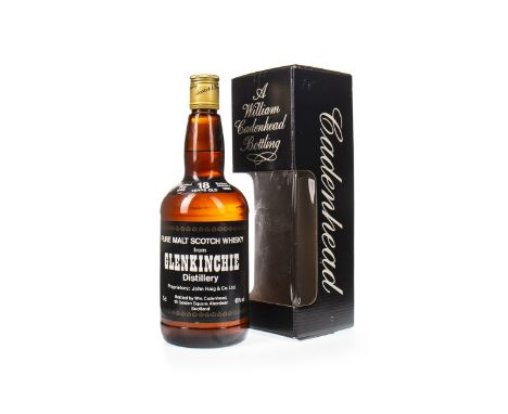 GLENKINCHIE 1966 CADENHEAD'S 18 YEARS OLD Single Malt Scotch Whisky Distilled May 1966, bottled January 1985. 75cl, 46% volum