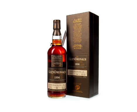 GLENDRONACH 1996 AGED 14 YEARS SINGLE CASK 197 Single Malt Scotch Whisky Distilled 16 February 1996, matured in Oloroso sherr