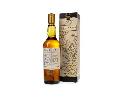 TALISKER 10 YEARS OLD - MAP LABEL Single Malt Scotch Whisky 70cl, 45.8% volume, in carton. Condition Reports:A condition repo