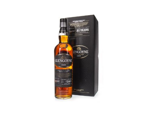 GLENGOYNE 21 YEARS OLD Single Malt Scotch Whisky Matured in sherry casks. 70cl, 43% volume, in box.Condition Reports:A condit